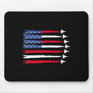 Tapis De Souris 4 juillet Patriotique Rouge Bleu Bleu Américain Dr