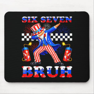 Tapis De Souris 4 juillet six sept bruh oncle sam dabbing 67