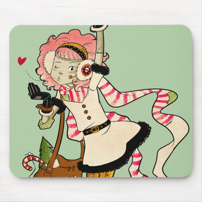 Tapis De Souris 4 petits monstres - vacances de Nessa (Devant)