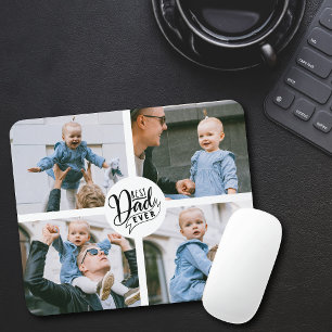 Tapis De Souris 4 Photo Meilleur Papa Jamais Souris Panier