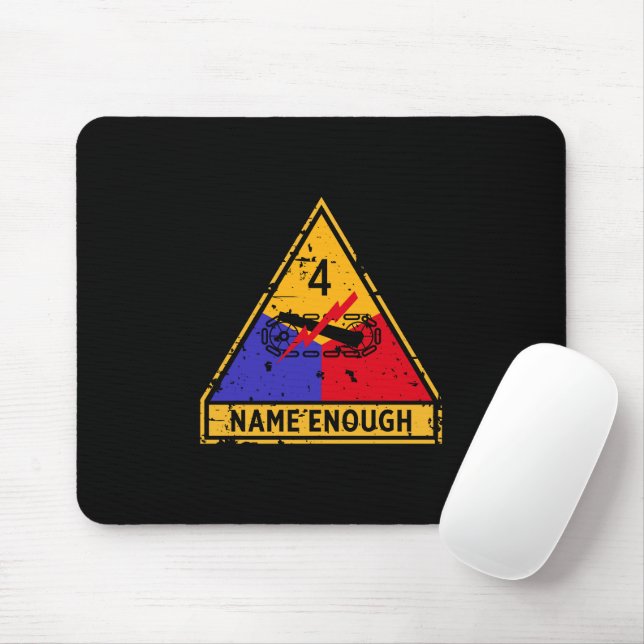 Tapis De Souris 4e division blindée "Nom suffisant" (Avec souris)