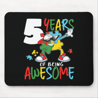 Tapis De Souris 5 Anniversaire Autiste Garçon Fille Autisme Aware