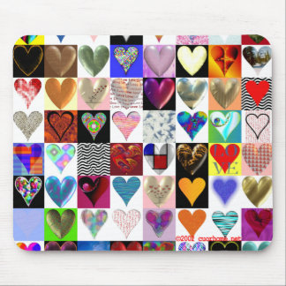 Tapis De Souris 60 coeurs sur un Mousepad