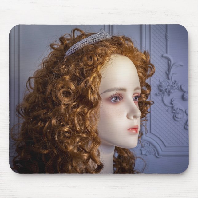 Tapis De Souris 6271-Mannequin avec Cheveux rouges et Tiara diaman (Devant)