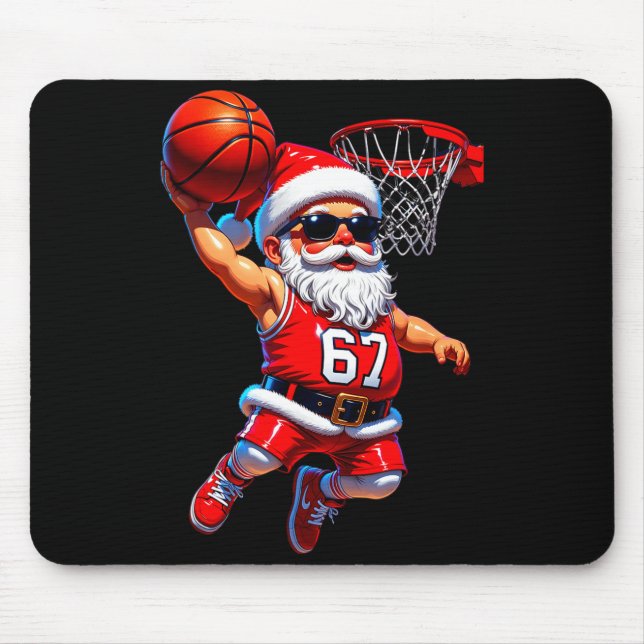 Tapis De Souris 67 Basketball Santa Six Seven Meme Christmas Srt M (Devant)