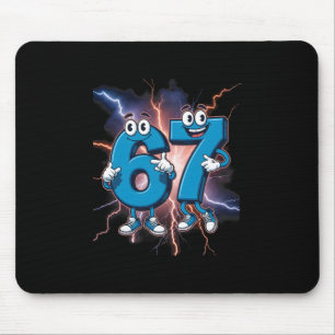 Tapis De Souris 67 Brainrot Italien Mème Drôle 67 Costume pour Enf