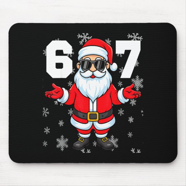 Tapis De Souris 67 Christmas 6 7 Meme Pajamas 67 Bruh Slang  (Devant)