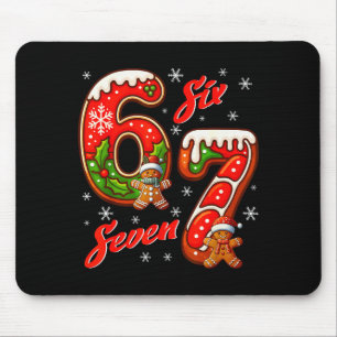 Tapis De Souris 67 Citation de mème de Noël 6 7 Costume de mème Xm