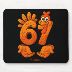 Tapis De Souris 67 Dinde de Thanksgiving Drôle Gen Alpha Meme Merc