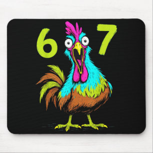 Tapis De Souris 67 drôles de cadeaux de poulet mème Six Seven Humo