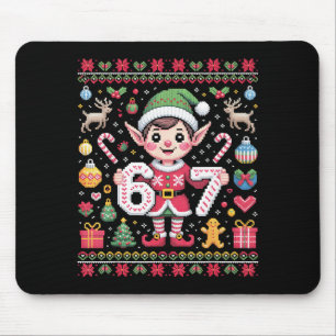 Tapis De Souris 67 Elfe de Noël Sweat Ugly Cute 6 7 Meme Xmas B