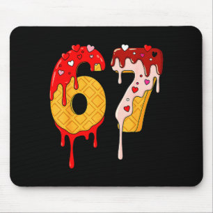 Tapis De Souris 67 Glace Dégoulinante Mème Drôle Six Sept Saint Va