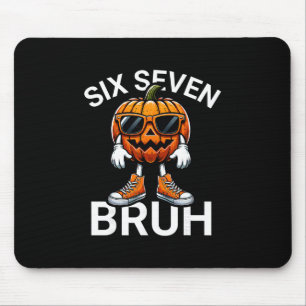 Tapis De Souris 67 Halloween Drôle Six Sept Mème Brainrot Citrouil
