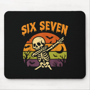 Tapis De Souris 67 Halloween Mème 6 7 Squelette Six Sept Nombres F