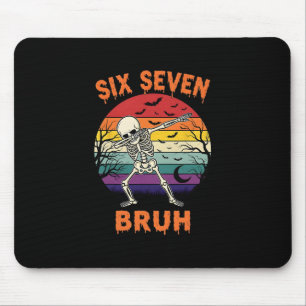 Tapis De Souris 67 Halloween Meme Six Seve nombres de squelette dr