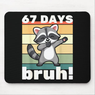 Tapis De Souris 67 Jours D'école Bruh Drôle De Mème Garçons Enfant