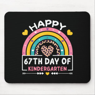 Tapis De Souris 67 Jours D'école Joyeux 67e Jour De Maternelle T