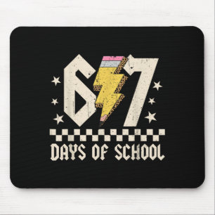 Tapis De Souris 67 Jours D'école Mème Argot Abcd Rock Garçons Fill