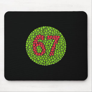 Tapis De Souris 67 Mème caché tendance Gen Z Alpha Six Sept 6 7