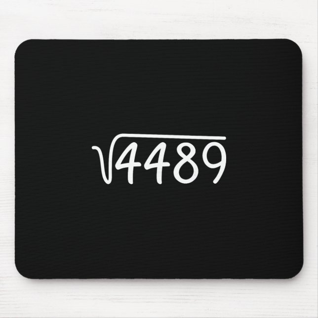 Tapis De Souris 67 Meme Racine Carrée 4489 Teen Six Seven Argot Ma (Devant)
