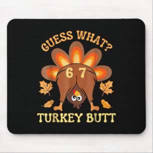 Tapis De Souris 67 Meme Six Seven Drôle de Thanksgiving Devinez qu