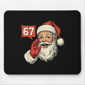 Tapis De Souris 67 Meme Six Seven Santa Funny Christmas Gen Z Alph