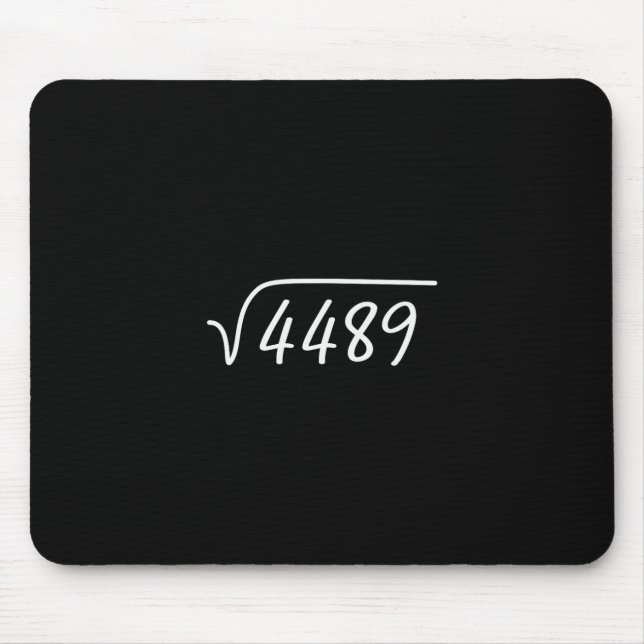 Tapis De Souris 67 Meme Square Root 4489 Teen Six Seven Slang Math (Devant)