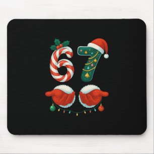 Tapis De Souris 67 Noël 6 7 Pyjama Mème Fête Gen Alpha Sl