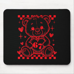 Tapis De Souris 67 Ourson en peluche coeur mignon Saint Valentin S