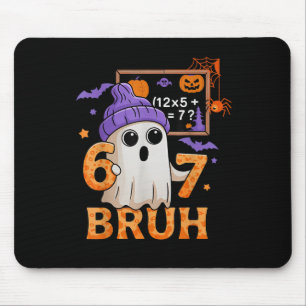 Tapis De Souris 67 Prof Halloween Fantôme Six Sept Mème Math Équ