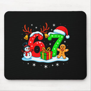 Tapis De Souris 67 Six Seven Mème Argot Gen Alpha Noël Drôle