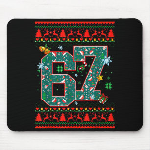 Tapis De Souris 67 Six Seven Noël Drôle Meme Main 67 Couples