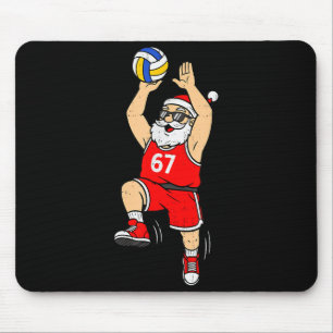 Tapis De Souris 67 Volleyball Santa Six Seven Mème Noël Srt M