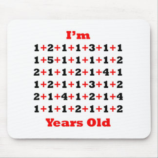 Tapis De Souris 69 années de rouge de noir