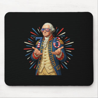 Tapis De Souris 6-7 7-6 George Washington Sept Six Drôle 4 Juillet