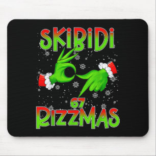 Tapis De Souris 6 7 Noël Skibidi Rizzmas 67 Mème Gen Alpha Sl