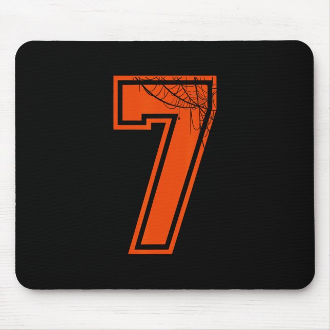 Tapis De Souris 6 7 Spider Web Funny Costume d'Halloween Tee (Devant)