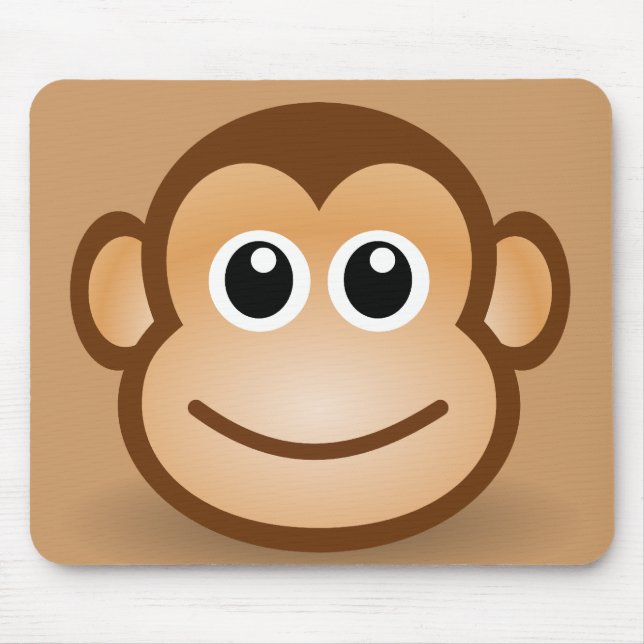 Tapis De Souris 76-Free-Cute-Cartoon-Singe-Clipart-Illustration (Devant)