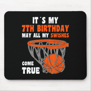 Tapis De Souris 7 ans Joyeux 7e anniversaire Basketball 7e anniver