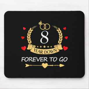 Tapis De Souris 8 Ans À Partir Pour Toujours Couple 8E Mariage Ann