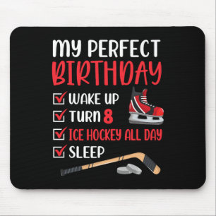 Tapis De Souris 8 ans de hockey sur glace fête d'anniversaire 8e g