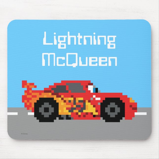 Tapis De Souris 8 bits Lightning McQueen (Devant)