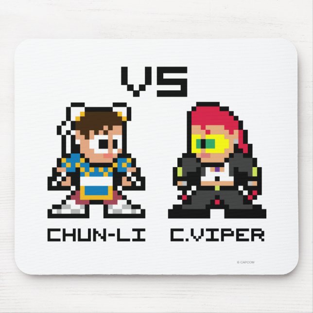 Tapis De Souris 8bit Chun-Li CONTRE C.Viper (Devant)
