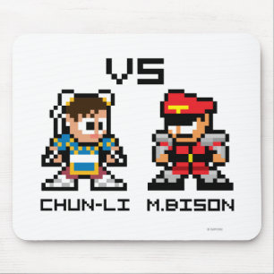 Tapis De Souris 8bit Chun-Li CONTRE M.Bison