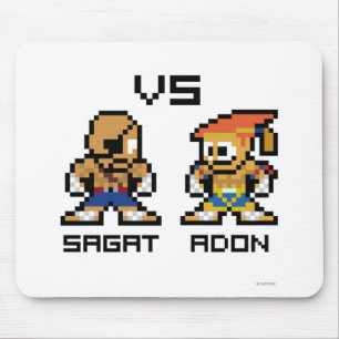 Tapis De Souris 8bit Sagat CONTRE Adon