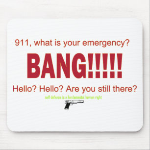 Tapis De Souris 911, quelle est votre urgence ?
