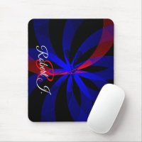 Tapis de souris à accent géométrique et centre de 