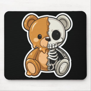 Tapis de souris à design divisé Ourson squelette m