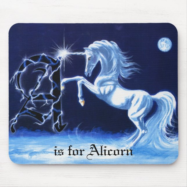 Tapis De Souris A est pour Alicorn (Devant)
