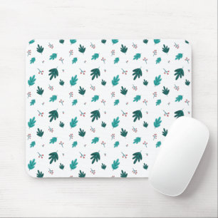 Tapis De Souris À feuillage persistant Tree Feuilles et Red Holly 